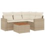 Juego de sofás jardín con cojines 5 pzas ratán sintético beige de , Conjuntos de jardín - Ref: Foro24-3256436, Precio: 386,34...
