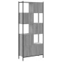 Estantería madera de ingeniería gris Sonoma 72x28x172 cm en Librerías y estanterías | Comprar online en Foru.es