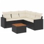 Set de sofás de jardín 6 piezas y cojines ratán sintético negro de , Conjuntos de jardín - Ref: Foro24-3256448, Precio: 372,0...
