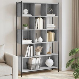 Estantería madera de ingeniería gris Sonoma 102x28x172 cm en Librerías y estanterías | Comprar online en Foru.es