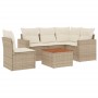 Juego de sofás jardín con cojines 6 pzas ratán sintético beige de , Conjuntos de jardín - Ref: Foro24-3256457, Precio: 436,28...