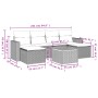 Set de comedor de jardín 7 pzas y cojines ratán sintético negro de , Conjuntos de jardín - Ref: Foro24-3256573, Precio: 437,0...