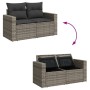Set de sofás de jardín 7 piezas con cojines ratán PE gris de , Conjuntos de jardín - Ref: Foro24-3256578, Precio: 403,56 €, D...