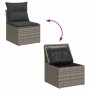 Set de sofás de jardín 7 piezas con cojines ratán PE gris de , Conjuntos de jardín - Ref: Foro24-3256578, Precio: 403,56 €, D...