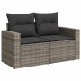 Set de sofás de jardín 7 piezas con cojines ratán PE gris de , Conjuntos de jardín - Ref: Foro24-3256578, Precio: 403,56 €, D...
