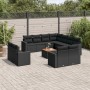 Set de sofás de jardín 12 piezas cojines ratán sintético negro de , Conjuntos de jardín - Ref: Foro24-3256713, Precio: 924,32...
