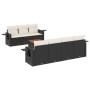 Set de sofás de jardín 8 piezas y cojines ratán sintético negro de , Conjuntos de jardín - Ref: Foro24-3256798, Precio: 500,6...
