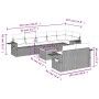 Set de muebles de jardín 9 pzas y cojines ratán sintético gris de , Conjuntos de jardín - Ref: Foro24-3256984, Precio: 622,57...