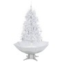 Árbol de Navidad con nieve con base en paraguas blanco 170 cm de vidaXL, Arboles de navidad - Ref: Foro24-284336, Precio: 177...