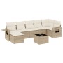 Juego de sofás de jardín con cojines beige 8 pzas ratán PE de , Conjuntos de jardín - Ref: Foro24-3252825, Precio: 544,56 €, ...