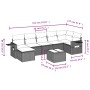 Set de sofás de jardín 8 pzas y cojines ratán sintético gris de , Conjuntos de jardín - Ref: Foro24-3252827, Precio: 504,79 €...