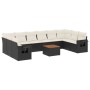 Set de sofás de jardín 11 pzas y cojines ratán sintético negro de , Conjuntos de jardín - Ref: Foro24-3257064, Precio: 639,51...