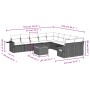 Set de sofás de jardín 11 pzas y cojines ratán sintético negro de , Conjuntos de jardín - Ref: Foro24-3257085, Precio: 639,51...