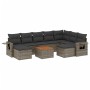 Set de sofás de jardín 10 pzas con cojines ratán sintético gris de , Conjuntos de jardín - Ref: Foro24-3257180, Precio: 588,5...