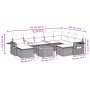 Set de sofás de jardín 10 pzas con cojines ratán sintético gris de , Conjuntos de jardín - Ref: Foro24-3257180, Precio: 588,5...