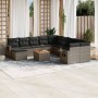 Set de sofás de jardín 14 pzas con cojines ratán sintético gris de , Conjuntos de jardín - Ref: Foro24-3257194, Precio: 738,3...