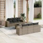 Set de sofás de jardín 7 piezas con cojines ratán PE gris de , Conjuntos de jardín - Ref: Foro24-3254647, Precio: 494,06 €, D...