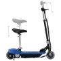 Patinete eléctrico con asiento azul 120 W de vidaXL, Patinetes - Ref: Foro24-91957, Precio: 129,89 €, Descuento: %