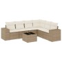 Set sofás de jardín 7 piezas y cojines ratán sintético beige de , Conjuntos de jardín - Ref: Foro24-3254955, Precio: 526,40 €...