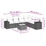 Set de sofás de jardín 7 piezas con cojines ratán PE gris de , Conjuntos de jardín - Ref: Foro24-3254957, Precio: 452,15 €, D...