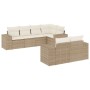 Set sofás de jardín 7 piezas y cojines ratán sintético beige de , Conjuntos de jardín - Ref: Foro24-3255145, Precio: 610,69 €...