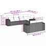 Set de sofás de jardín 7 piezas con cojines ratán PE gris de , Conjuntos de jardín - Ref: Foro24-3255147, Precio: 512,66 €, D...