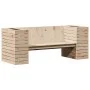 Banco con jardineras madera maciza de pino 167,5x60x65 cm de , Sofás de exterior - Ref: Foro24-832543, Precio: 173,62 €, Desc...