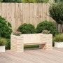 Banco con jardineras madera maciza de pino 167,5x60x65 cm de , Sofás de exterior - Ref: Foro24-832543, Precio: 176,70 €, Desc...