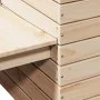 Banco con jardineras madera maciza de pino 167,5x60x65 cm de , Sofás de exterior - Ref: Foro24-832543, Precio: 173,62 €, Desc...