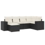 Set de sofás de jardín 6 piezas y cojines ratán sintético negro de , Conjuntos de jardín - Ref: Foro24-3255193, Precio: 382,7...