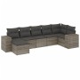 Set de sofás de jardín 7 piezas con cojines ratán PE gris de , Conjuntos de jardín - Ref: Foro24-3255217, Precio: 462,89 €, D...