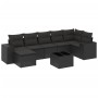 Set de sofás de jardín 8 piezas y cojines ratán sintético negro de , Conjuntos de jardín - Ref: Foro24-3255222, Precio: 512,3...