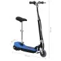 Patinete eléctrico con asiento azul 120 W de vidaXL, Patinetes - Ref: Foro24-91957, Precio: 129,89 €, Descuento: %