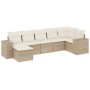 Set sofás de jardín 7 piezas y cojines ratán sintético beige de , Conjuntos de jardín - Ref: Foro24-3255215, Precio: 499,13 €...
