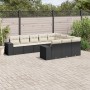 Set de sofás de jardín 10 pzas cojines ratán sintético negro de , Conjuntos de jardín - Ref: Foro24-3255423, Precio: 603,09 €...