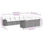 Set de sofás de jardín 10 pzas cojines ratán sintético negro de , Conjuntos de jardín - Ref: Foro24-3255423, Precio: 603,09 €...