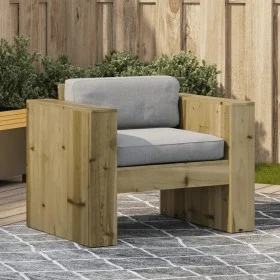 Sofá de jardín madera de pino impregnada 79x60x62 cm de , Sofás de exterior - Ref: Foro24-844624, Precio: 138,10 €, Descuento: %