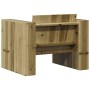 Sofá de jardín madera de pino impregnada 79x60x62 cm de , Sofás de exterior - Ref: Foro24-844624, Precio: 144,01 €, Descuento: %