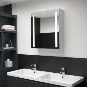 Mueble de baño con espejo LED 60x14x62 cm by vidaXL, bathroom vanities - Ref: Foro24-285125, Price: 116,22 €, Discount: %