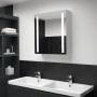 Mueble de baño con espejo LED 60x14x62 cm de vidaXL, Tocadores de baño - Ref: Foro24-285125, Precio: 114,14 €, Descuento: %