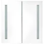 Mueble de baño con espejo LED 60x14x62 cm de vidaXL, Tocadores de baño - Ref: Foro24-285125, Precio: 116,22 €, Descuento: %