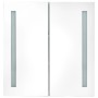 Mueble de baño con espejo LED 60x14x62 cm de vidaXL, Tocadores de baño - Ref: Foro24-285125, Precio: 114,14 €, Descuento: %