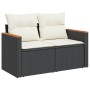 Set sofás de jardín 14 pzas con cojines ratán sintético negro de , Conjuntos de jardín - Ref: Foro24-3226462, Precio: 774,07 ...