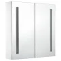 Mueble de baño con espejo LED 60x14x62 cm de vidaXL, Tocadores de baño - Ref: Foro24-285125, Precio: 116,22 €, Descuento: %