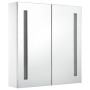 Mueble de baño con espejo LED 60x14x62 cm de vidaXL, Tocadores de baño - Ref: Foro24-285125, Precio: 114,14 €, Descuento: %
