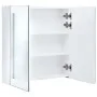 Mueble de baño con espejo LED 60x14x62 cm de vidaXL, Tocadores de baño - Ref: Foro24-285125, Precio: 116,22 €, Descuento: %