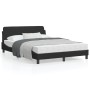 Estructura de cama con cabecero de terciopelo negro 140x200 cm de , Camas y somieres - Ref: Foro24-373194, Precio: 142,30 €, ...