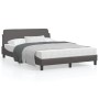 Estructura de cama con cabecero cuero sintético gris 120x200cm de , Camas y somieres - Ref: Foro24-373161, Precio: 149,83 €, ...