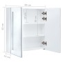 Mueble de baño con espejo LED 60x14x62 cm de vidaXL, Tocadores de baño - Ref: Foro24-285125, Precio: 114,14 €, Descuento: %