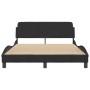 Estructura de cama con cabecero de terciopelo negro 120x200 cm de , Camas y somieres - Ref: Foro24-373154, Precio: 137,23 €, ...